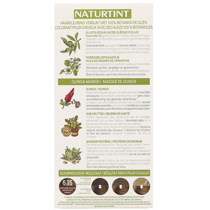 Naturtint Permanente Haarverf 6.35 Intens Kaneel Kastanje - 170ml image 2