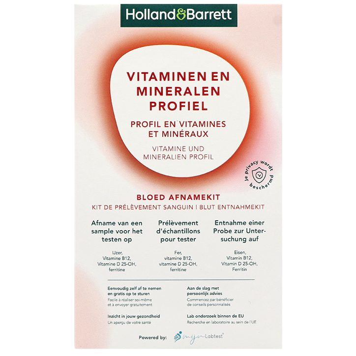 Holland & Barrett Test Sanguin Vitamines et Minéraux - 1 kit image 1