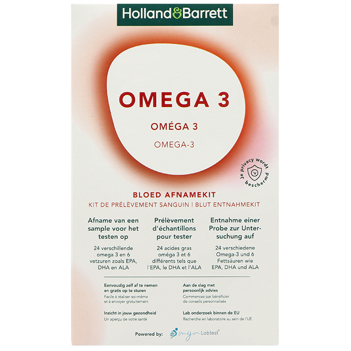 Holland & Barrett Omega 3 Bloedtest - 1 afnamekit image 1