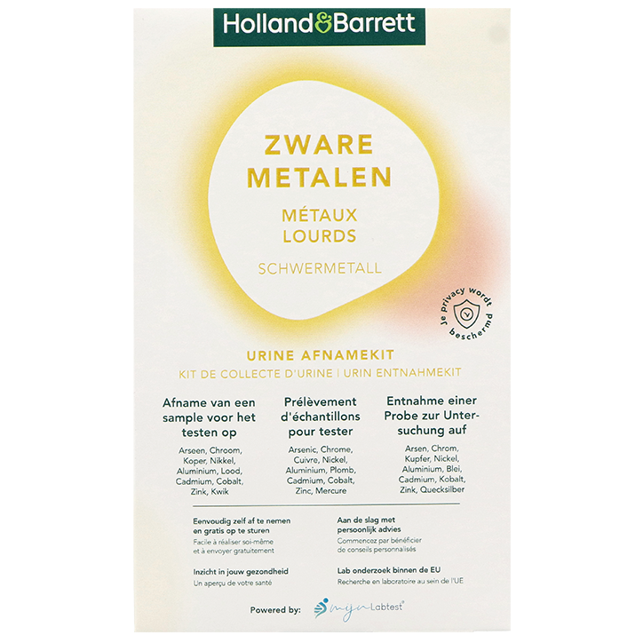 Holland & Barrett Zware Metalen Urinetest - 1 afnamekit image 1