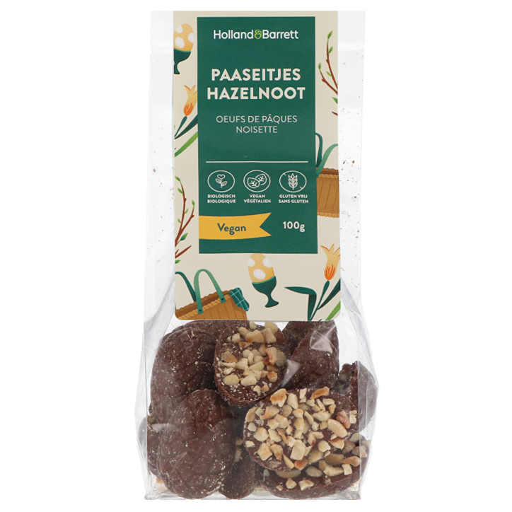 Holland & Barrett Vegan Paaseitjes Hazelnoot Bio - 100g image 1