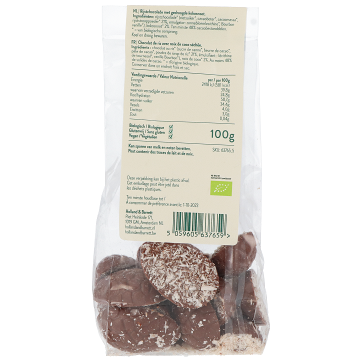 Holland & Barrett Vegan Paaseitjes Kokos Bio - 100g image 3