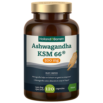 Holland & Barrett Ashwagandha KSM 66® 500mg - 120 capsules - 120 stuks