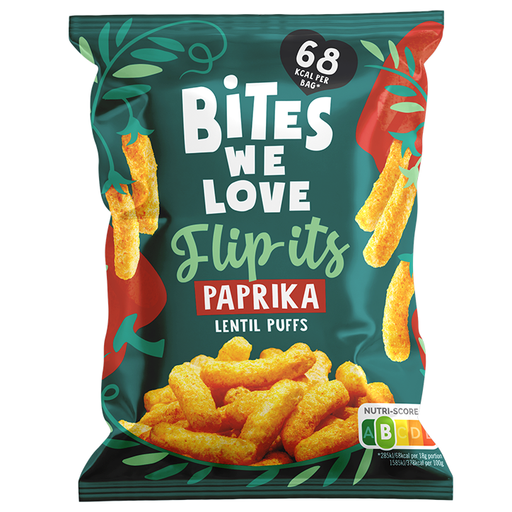 Bites We Love Flip-Its Puffs Lentilles Paprika - 18g-1