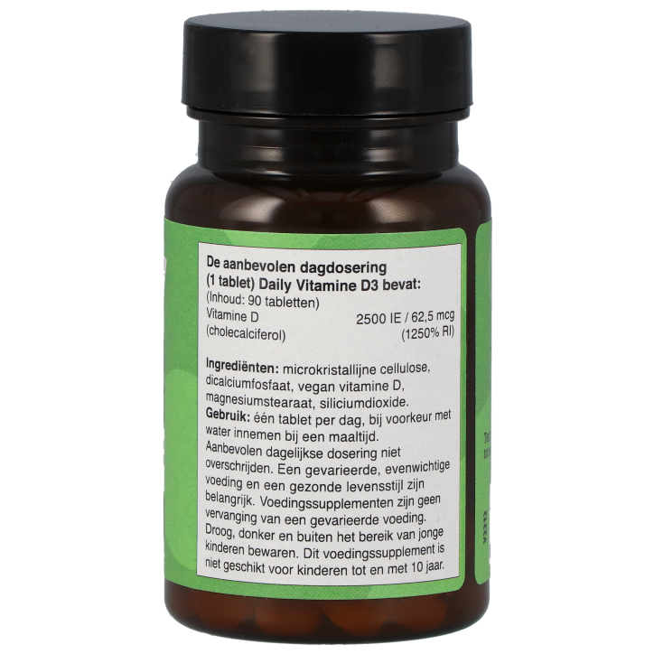 Daily Supplements Vegan Vitamine D3 62.5mcg - 90 tabletten image 2