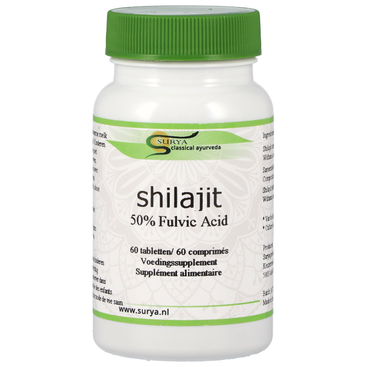 Surya Shilajit 50% Fulvic Acid - 60 tabletten image 1