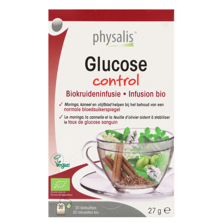 Physalis Glucose Control Infusion de Plantes Bio - 20 infusettes-1
