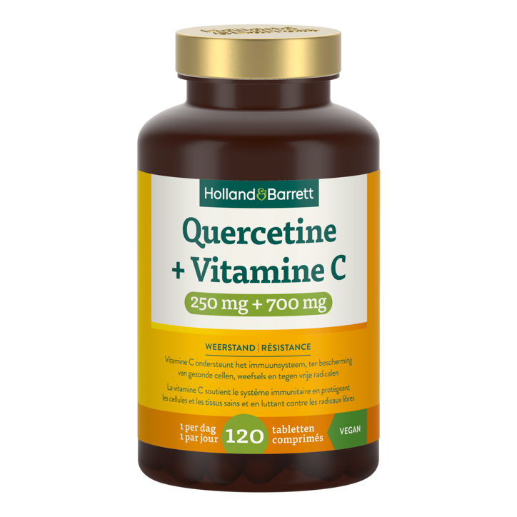 Holland & Barrett Quercetine + Vitamine C 250mg + 700mg - 120 tabletten-1