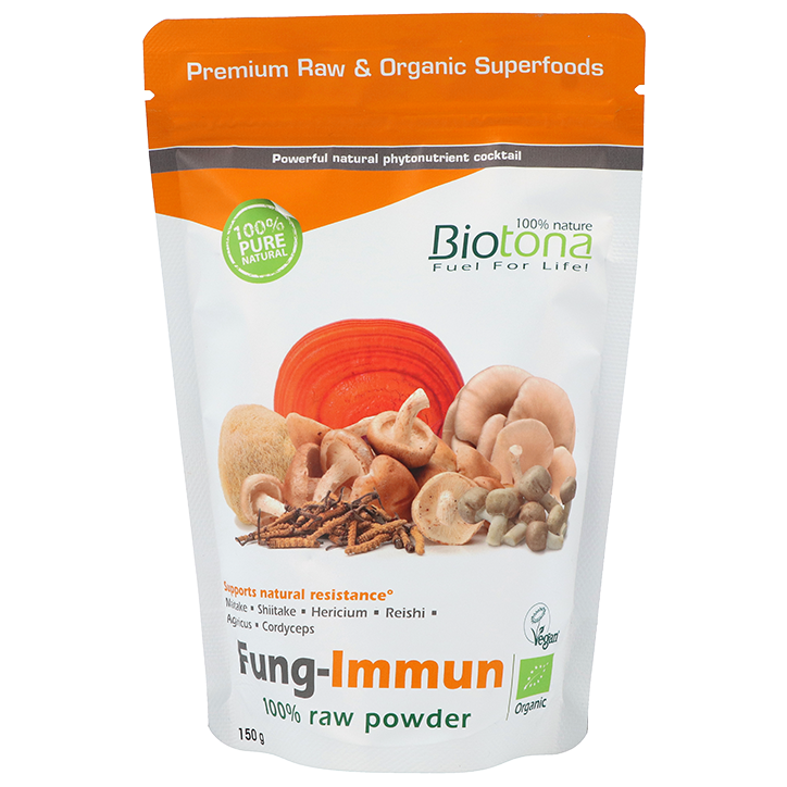 Biotona Fung-Immun Poudre 100% Raw Bio - 150g image 1