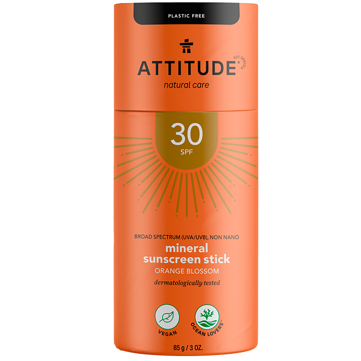 Attitude Mineral Sunscreen Stick SPF30 Orange Blossom - 85g image 1