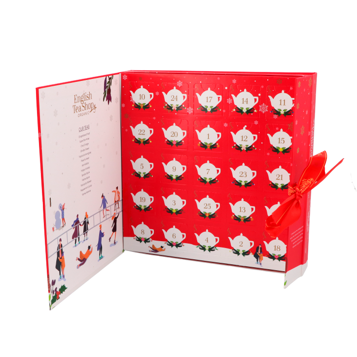 English Tea Shop Book Style Red Adventskalender - 25 theezakjes image 2