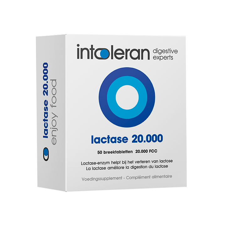 Intoleran Lactase 20.000 - 50 breektabletten-1