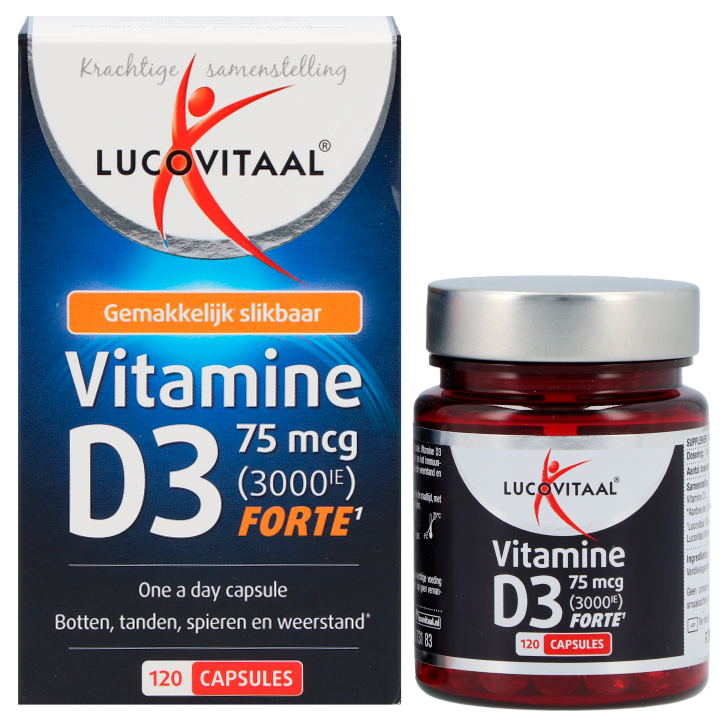 Lucovitaal Vitamine D3 75mcg - 120 capsules image 2
