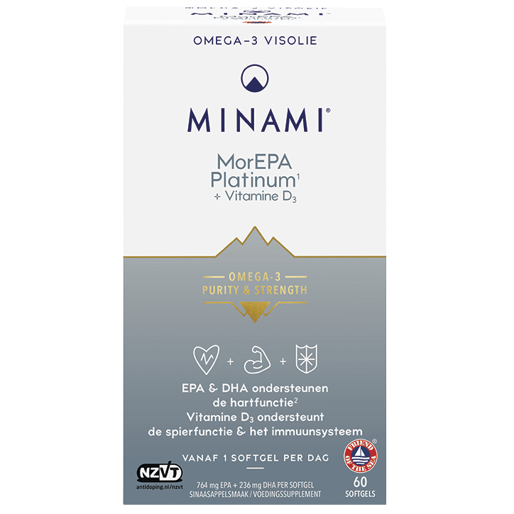 MINAMI MorEPA Platinum + Vitamine D3 - 60 softgels-1
