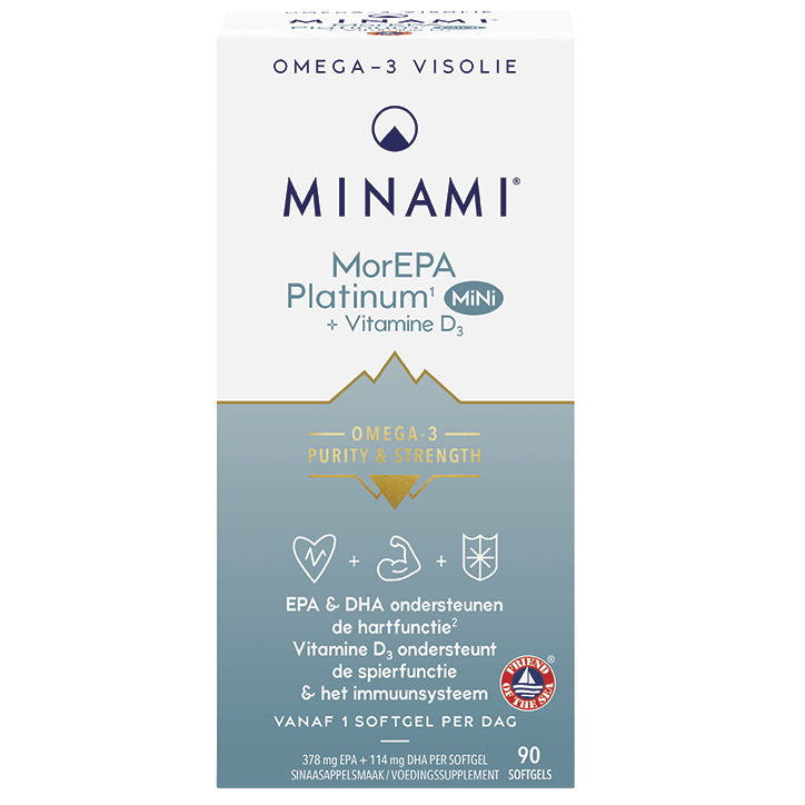 MINAMI Omega-3 MorEPA Platinum Mini + Vitamine D3 - 90 softgels-1