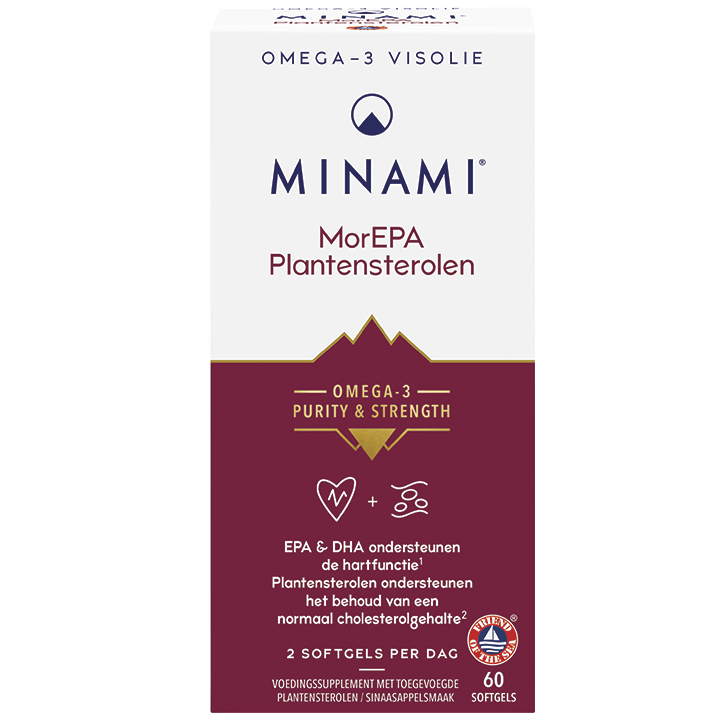 MINAMI Omega-3 MorEPA Plantensterolen - 60 softgels-1