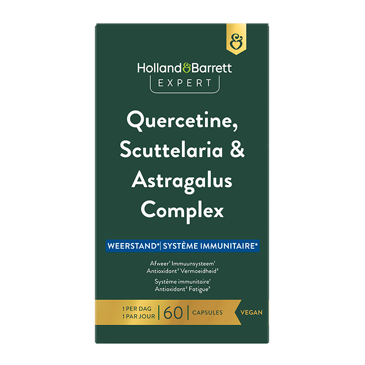 Holland & Barrett Expert Quercetine, Scuttelaria & Astragalus Complex - 60 capsules image 1