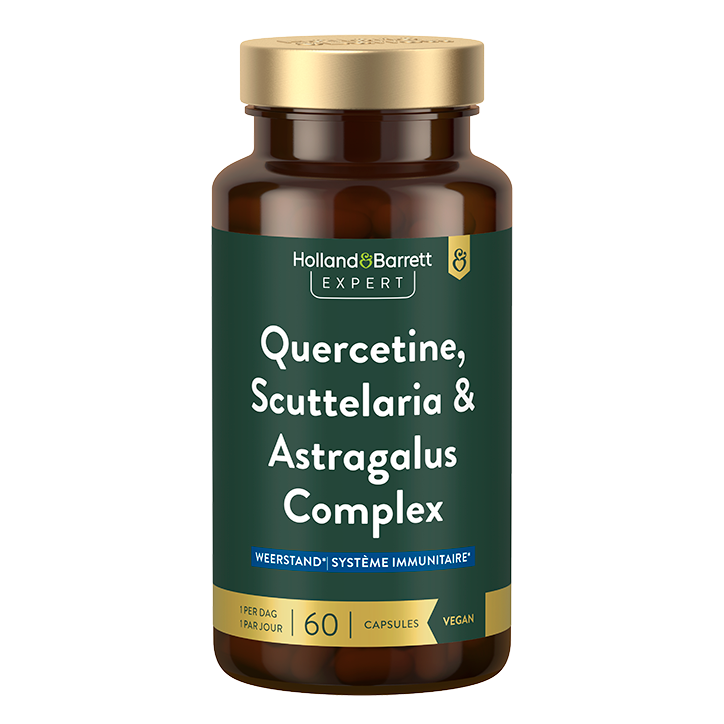 Holland & Barrett Expert Quercetine, Scuttelaria & Astragalus Complex - 60 capsules image 2