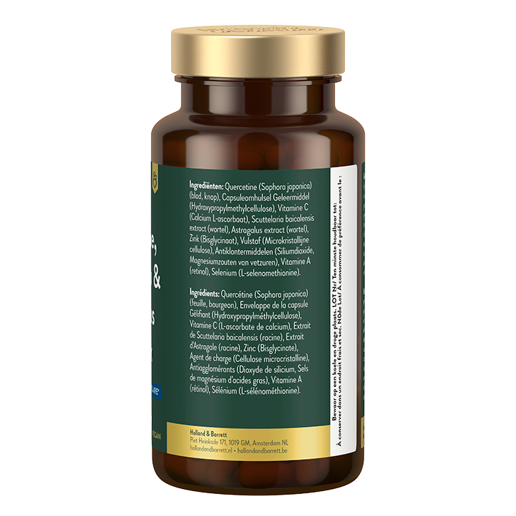 Holland & Barrett Expert Quercetine, Scuttelaria & Astragalus Complex - 60 capsules image 4