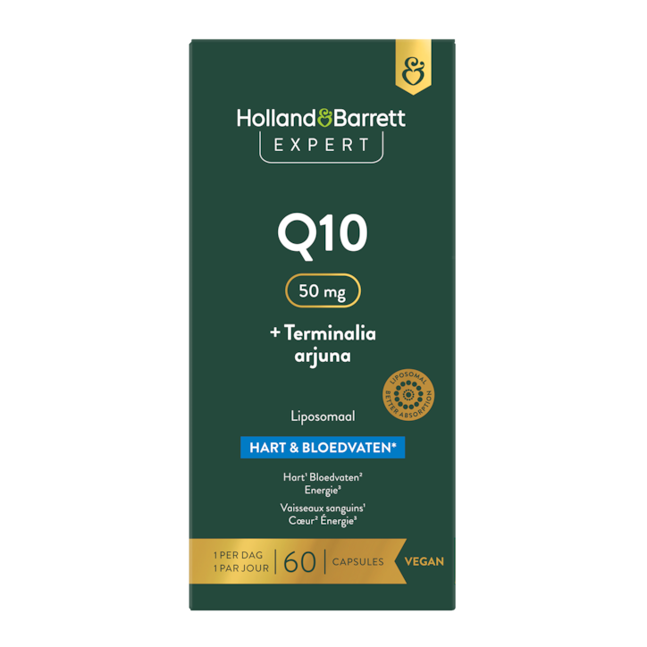 Holland & Barrett Expert Q10 50mg + Terminalia Arjuna Liposomaal - 60 capsules image 1