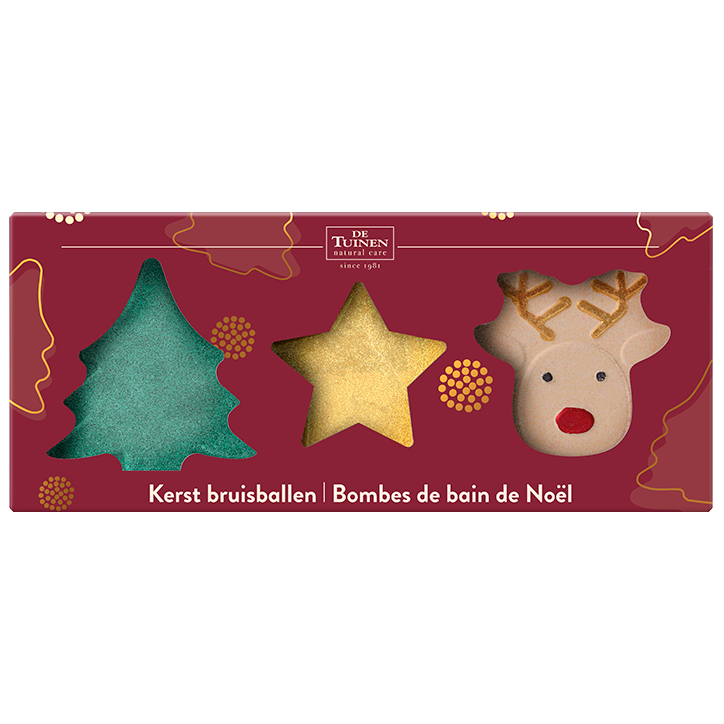 De Tuinen Kerst Bruisballen Giftset - 3 x 80g image 1