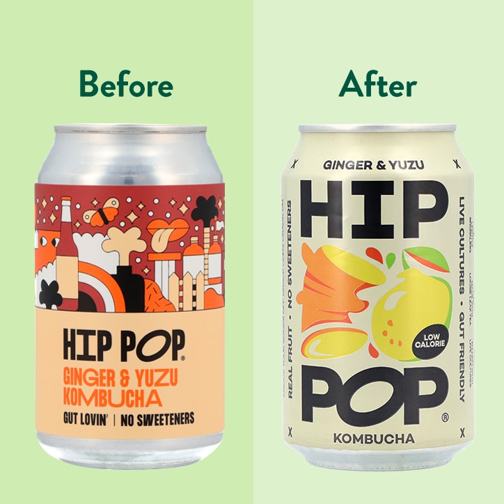 Hip Pop Kombucha Ginger & Yuzu - 330ml image 2