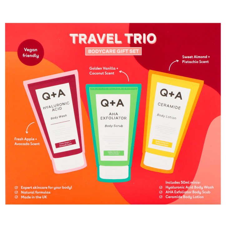 Q+A Travel Trio Bodycare Giftset - 3 x 50ml-1