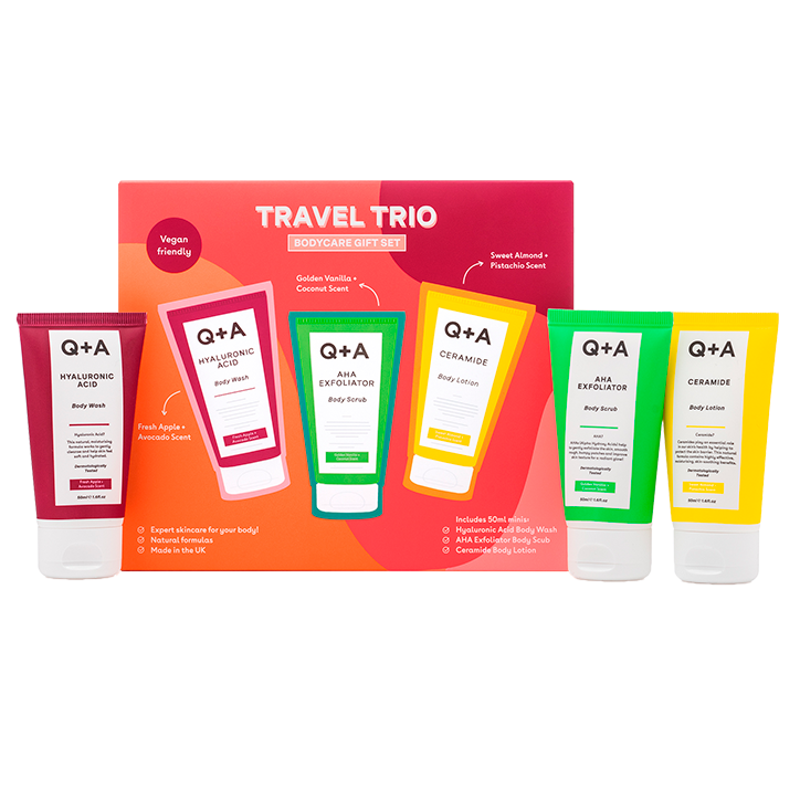 Q+A Travel Trio Bodycare Giftset - 3 x 50ml image 2