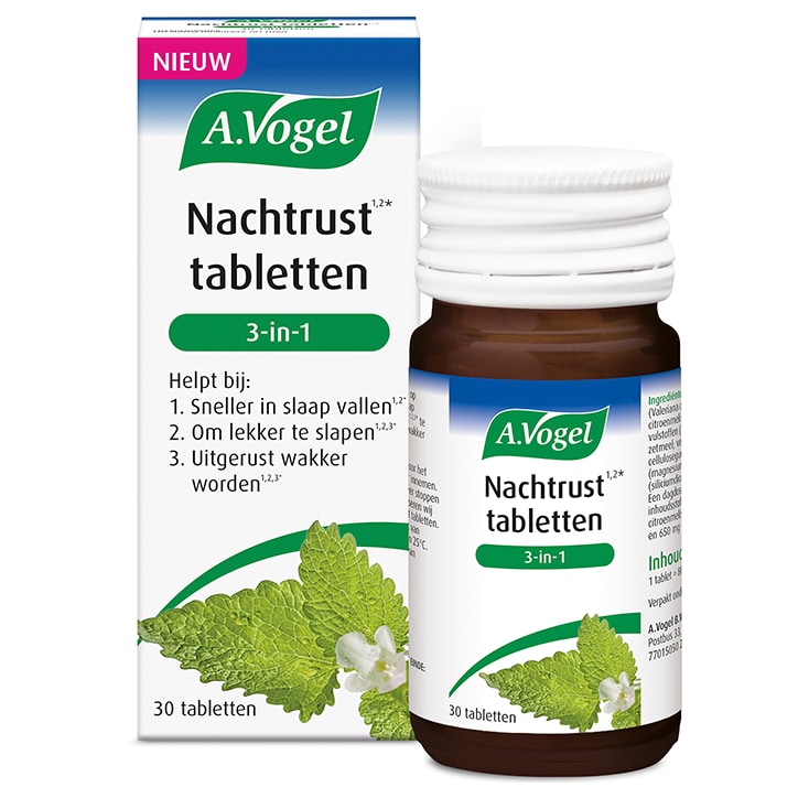 A.Vogel Nachtrust tabletten 3-in-1 - 30 tabletten image 2