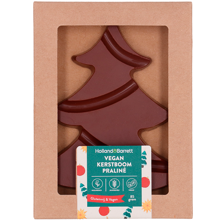 Holland & Barrett Vegan Chocolade Kerstboom Praliné Bio - 85g image 1