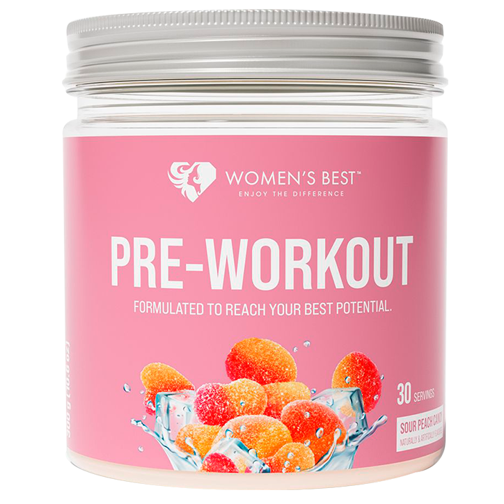 Women's Best Pre Workout Booster Sour Peach Candy - 300g image 1
