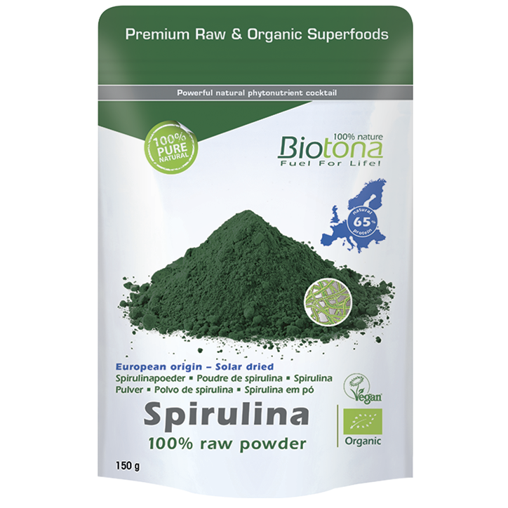 Biotona Spirulina Poeder 100% Raw - 150g-1