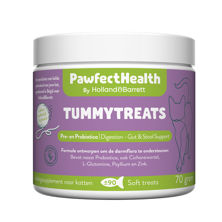 Holland & Barrett PawfectHealth Tummytreats Pre- en Probiotica Kat - 90 soft treats image 1