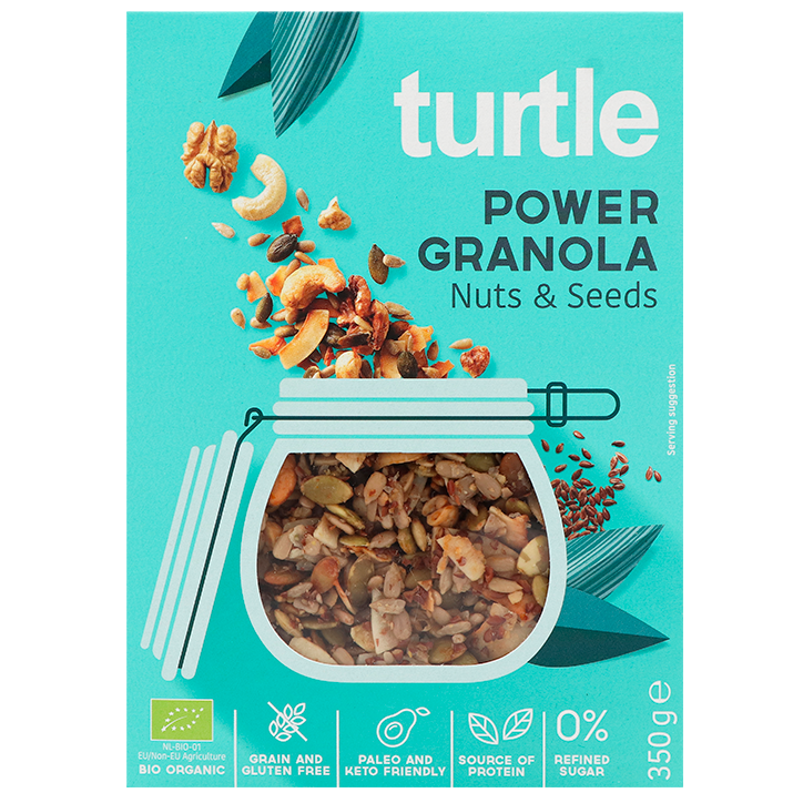 Turtle Power Granola Noten & Zaden Bio - 350g-1