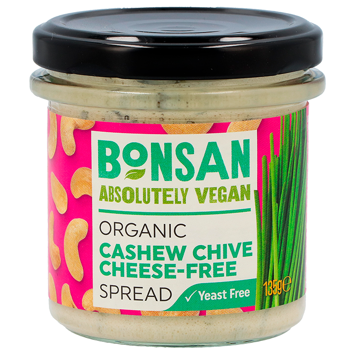 Bonsan Vegan Organic Bieslook Cashewspread - 135g-1