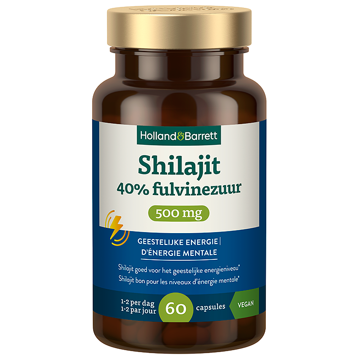 Holland & Barrett Shilajit 40% Acide Fulvique 500mg - 60 capsules image 1