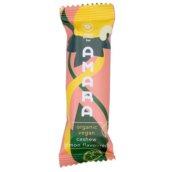 Amara Barre Protéinée Vegan Noix de Cajou Citron - 40g-1