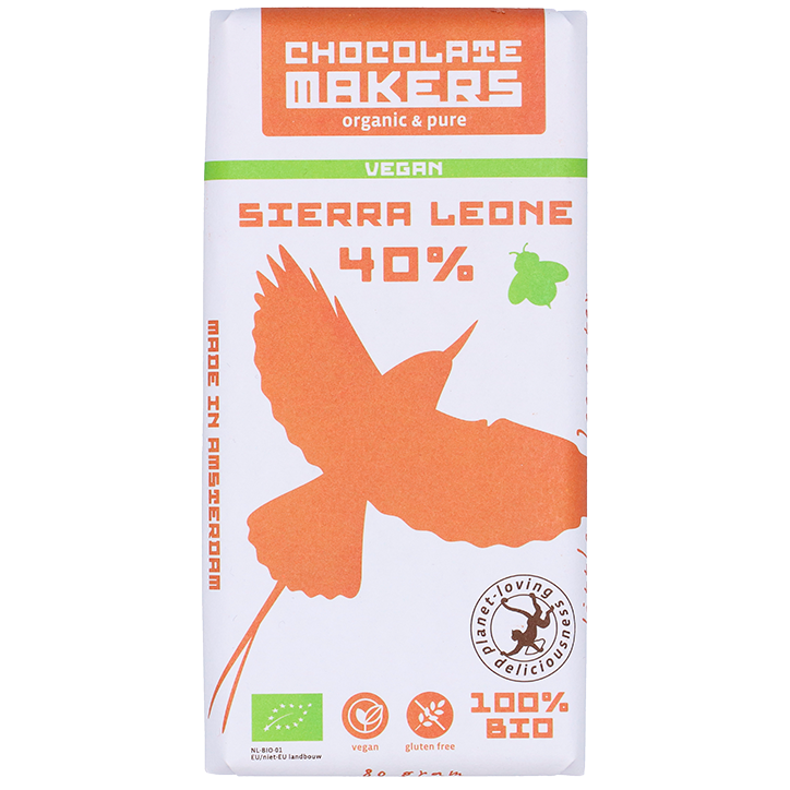 Chocolatemakers Vegan Sierra Leone 40% - 80g-1