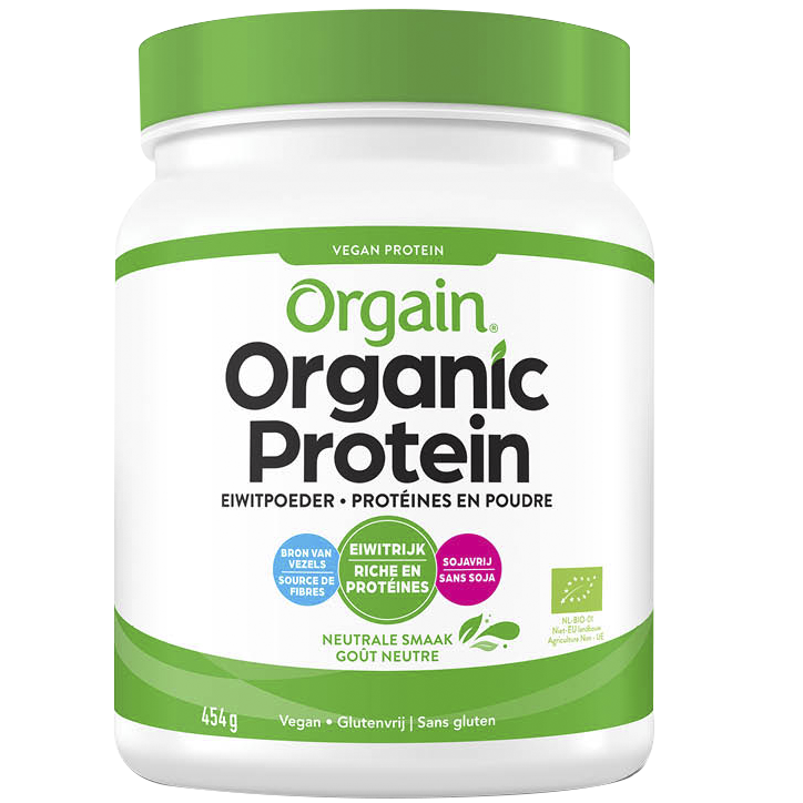 Orgain Organic Vegan Protein Neutrale Smaak - 454g-1