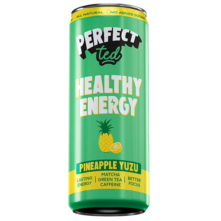 PerfectTed Matcha Green Tea Energy Pineapple Yuzu - 250ml-1