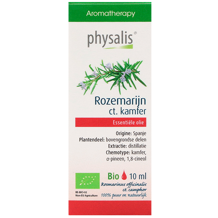 Physalis Essentiële Olie Rozemarijn ct. Kamfer Bio - 10ml-1