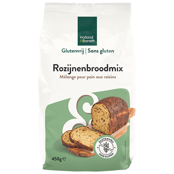 Holland & Barrett Glutenvrij Rozijnenbroodmix - 450g image 1