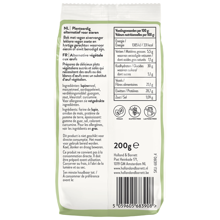 Holland & Barrett Vegan Ei Vervanger - 200g image 2