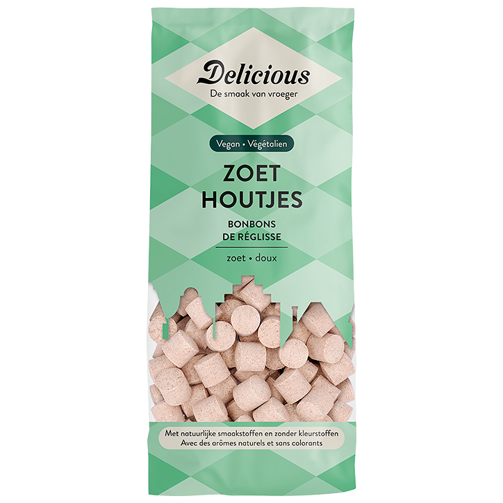 Delicious Vegan Zoethoutjes - 160g image 1