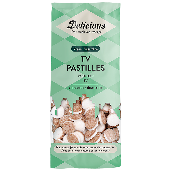 Delicious Vegan TV Pastilles - 160g image 1