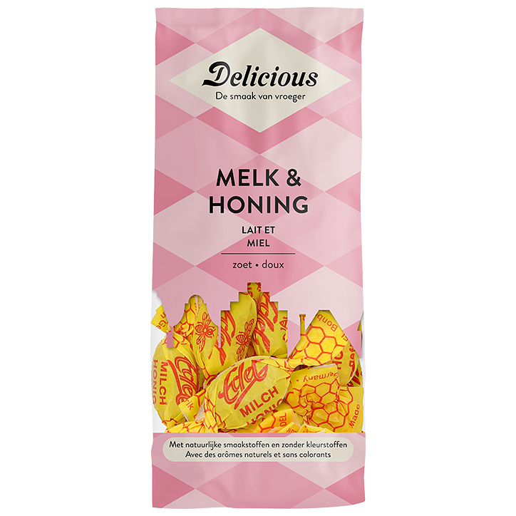 Delicious Melk & Honing Snoep - 130g image 1