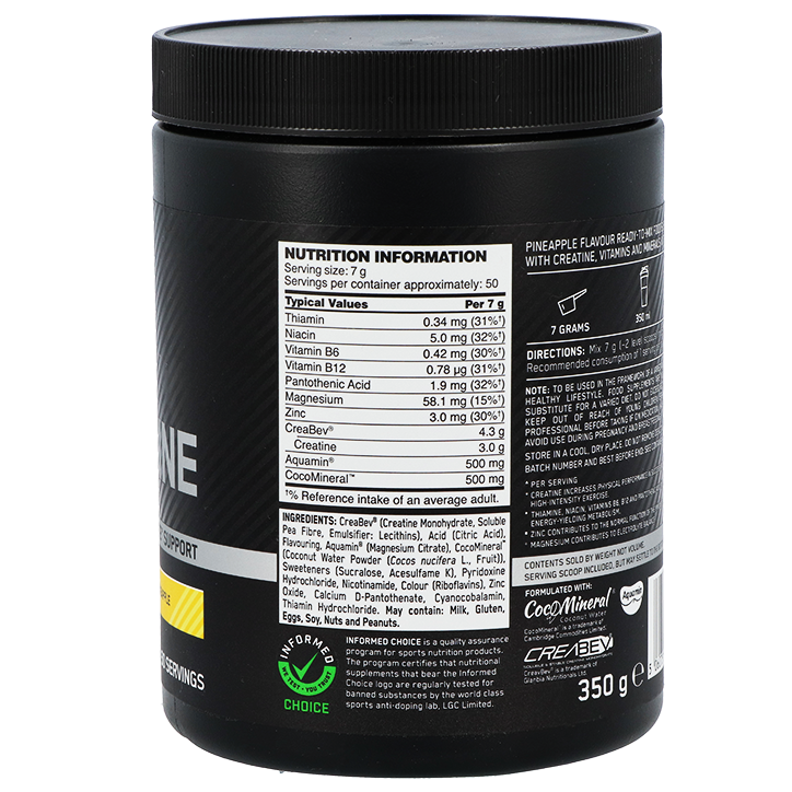 Optimum Nutrition Platinum Creatine Plus Ananassmaak - 350g image 2