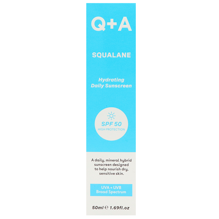 Q+A Crème Solaire Hydratant Squalane SPF50 - 50ml-1