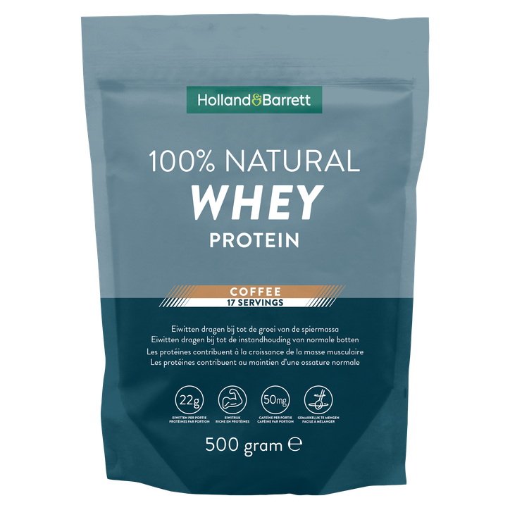 Holland & Barrett 100% Natural Whey Protein Coffee - 500g image 1
