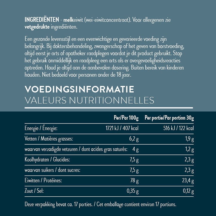 Holland & Barrett Protéines Whey Neutre 100% Naturelle - 500g image 2